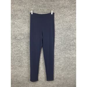 Susan Graver Mode Essentials Pants Women's Large Navy Blue Stretch Casual